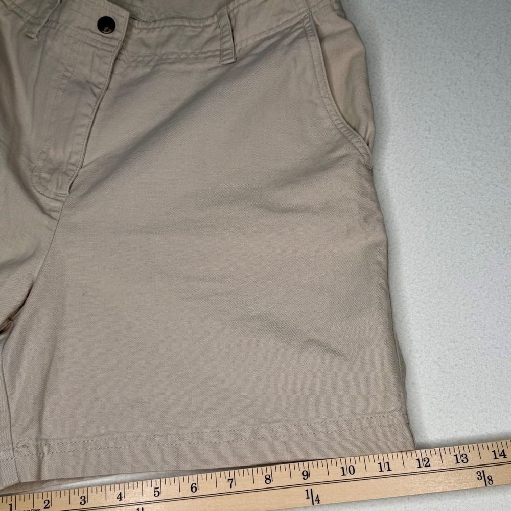 VTG 90s Lauren Ralph Lauren Khaki Cotton Utility Shorts Gorpcore Granola Sz 8 - Picture 6 of 13
